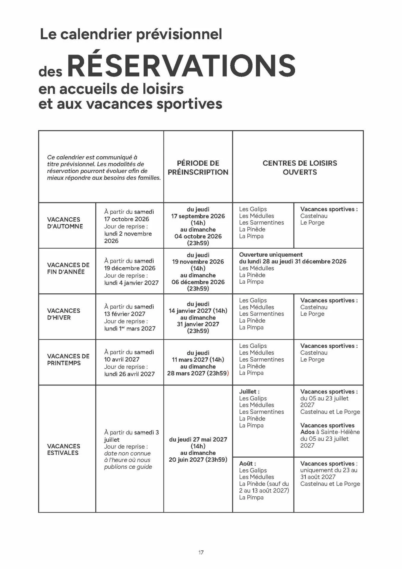 Cal prov resa les fiches famille 2026 2027 page 17