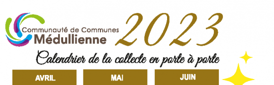 Calendrier collecte avril a decembre 2023 tetiere