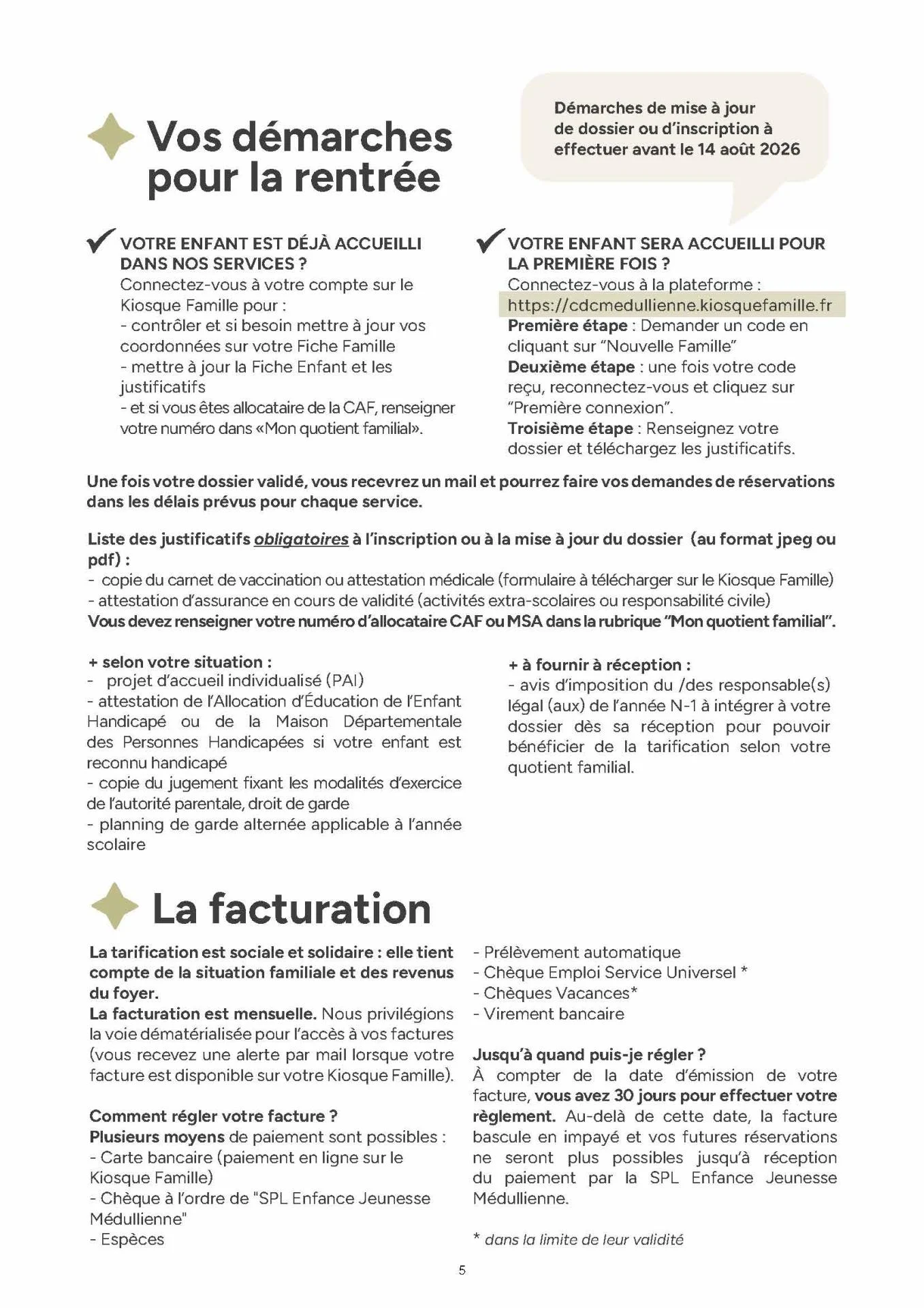 Le kiosque 2 les fiches famille 2026 2027 page 6