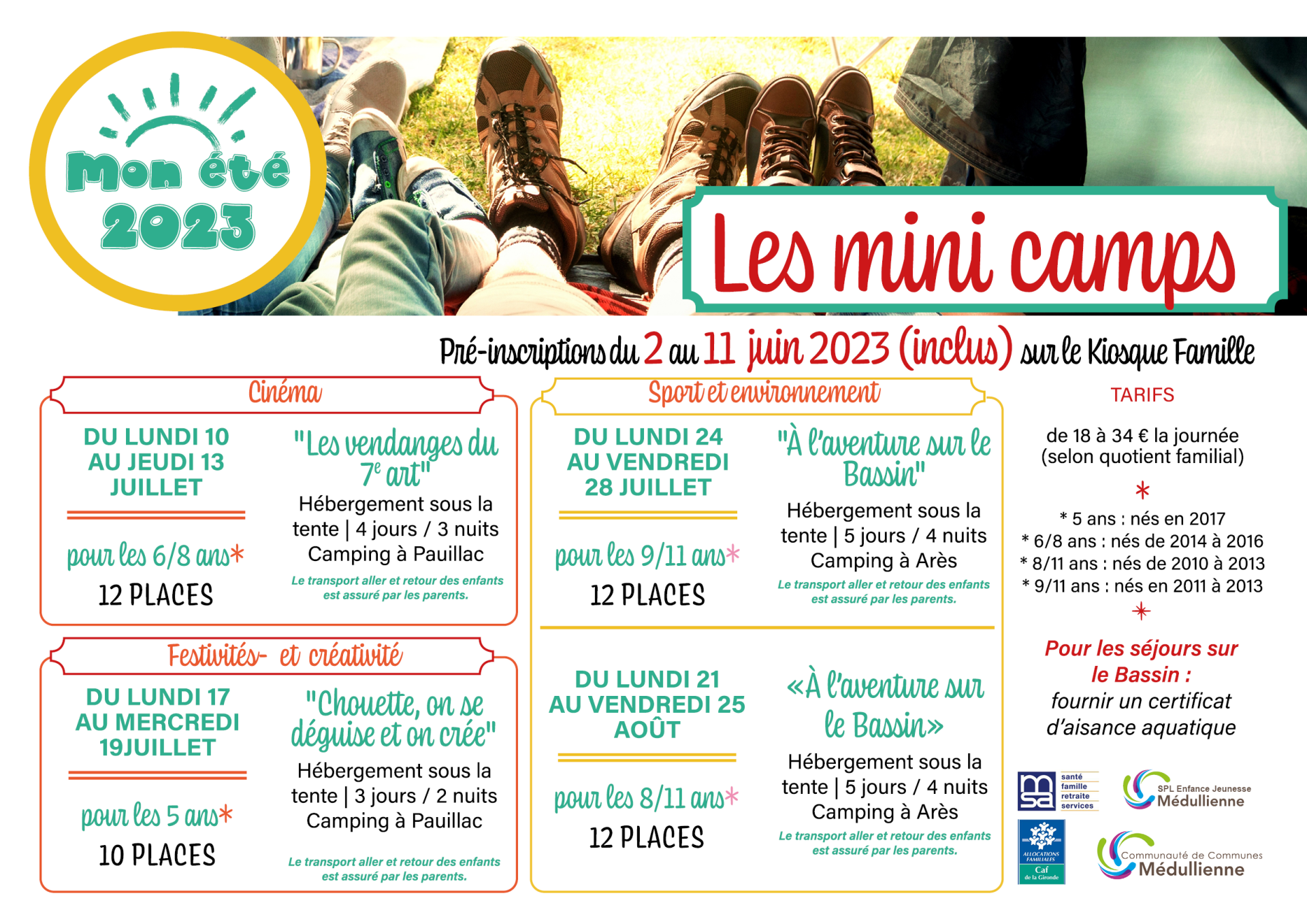 Les mini sejours Ete 2023