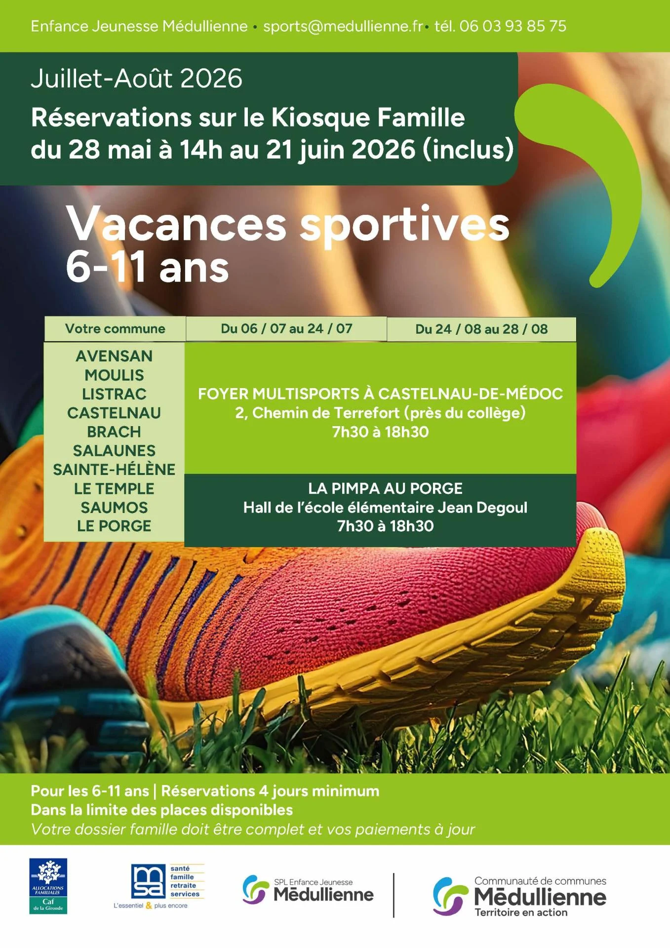 Spl Medullienne - vacances sportives été 2026